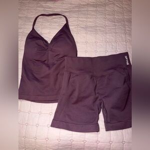 ❌SOLD❌DFYNE authentic Impact longline top S and 4.5 M shorts set